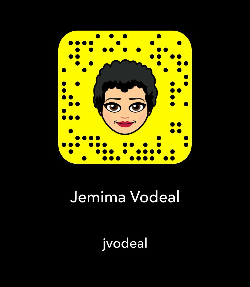 JemimaVodeal's tweet photo. 😄🎙🎶
¡Nos vemos en #Snapchat!
#JemimaVodeal #Vodeal #Snap #Snapchat #Snapcode #Snapcódigo #Snapcodigo https://t.co/DwM3Bmi6Bu