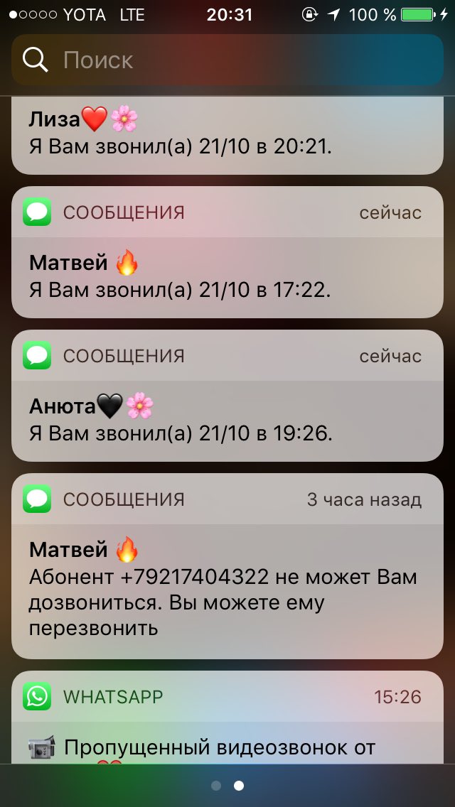 Индикатора пропущенных вызовов. Индикатора пропущенных вызовов