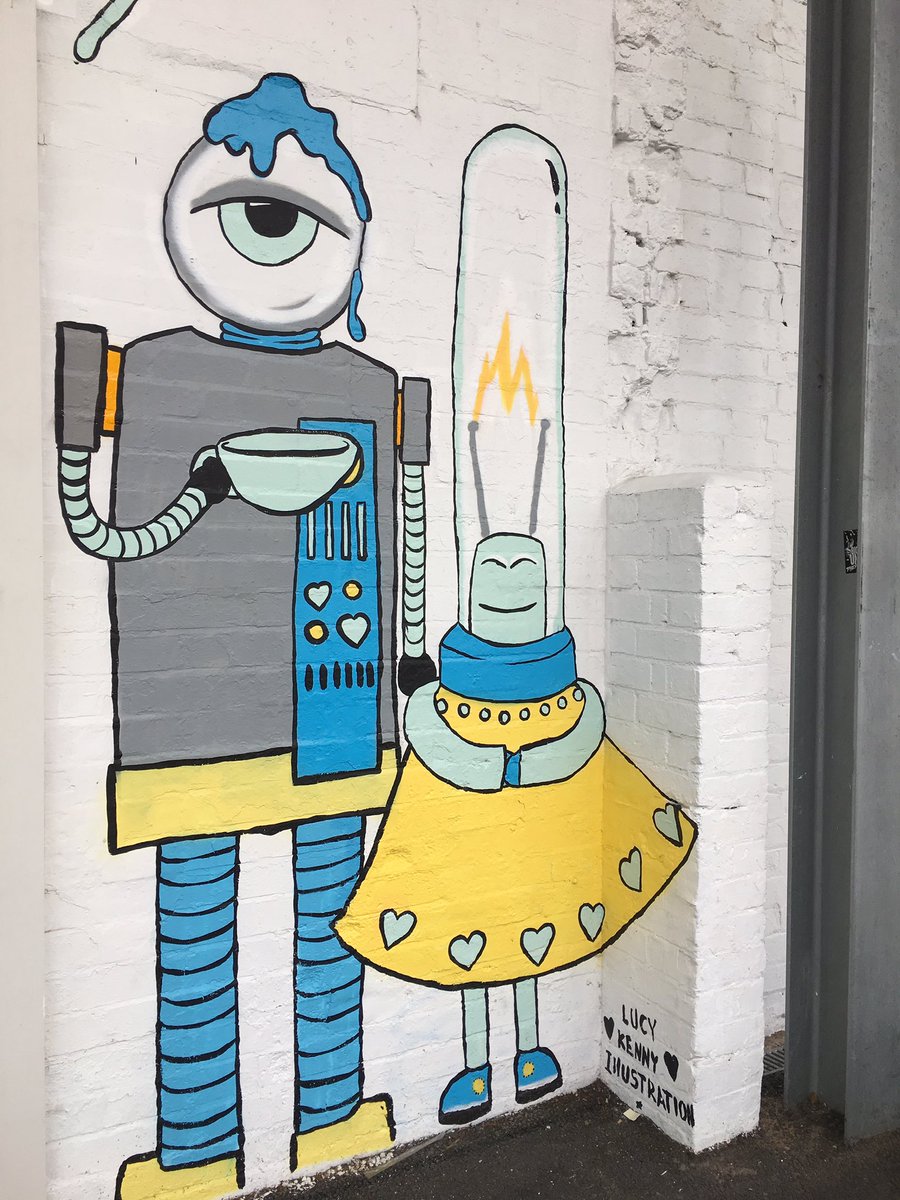 hidamaridesign's tweet photo. #makecakegreatagain illustrations by Lucy Kenny @FargoVillage #graffiti #StreetArt https://t.co/w4YtlSAzKJ