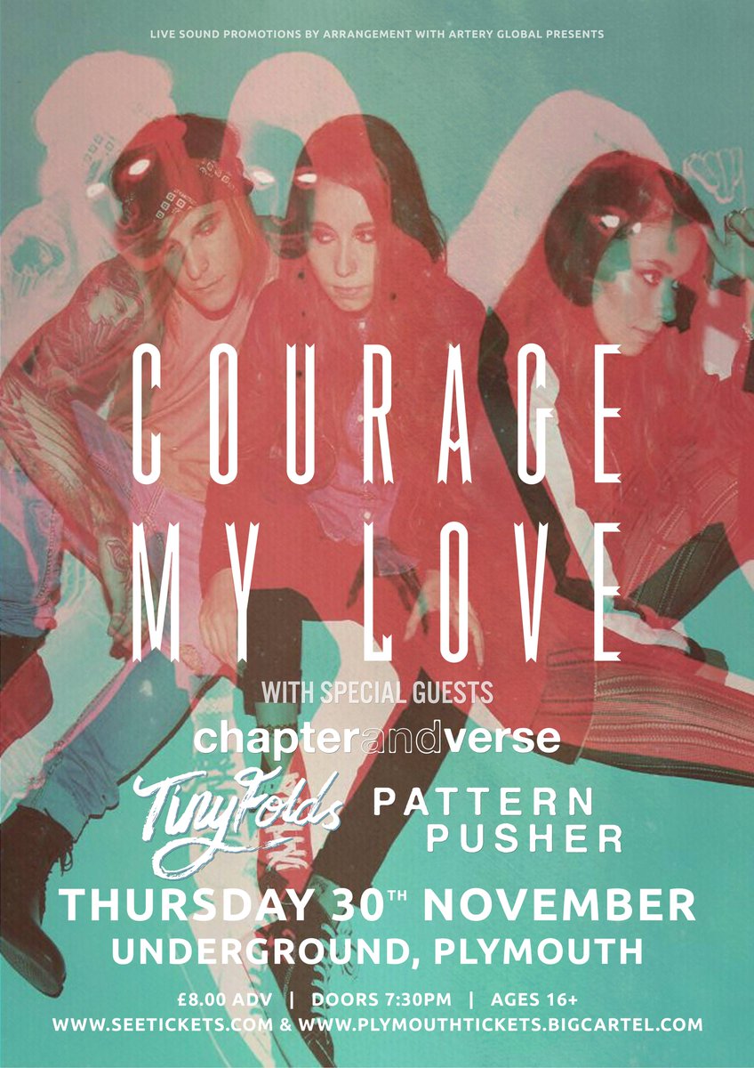 YO! Did you see us support <a href="/ficklefriends/">Fickle Friends</a> in Plymouth? We're back again supporting <a href="/couragemylove/">couragemylove</a>! Come see us goo.gl/6y7X2J

TF x