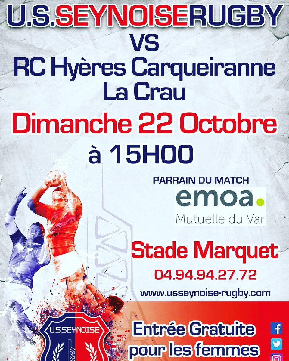 ArnaudBecquet's tweet photo. Gros derby dans le Var ce dimanche en #Fed1 avec @USS_Rugby qui reçoit @RCHCCrugby ! Bon match et allez La Seyne 😉 https://t.co/a1Q8rhqYqu