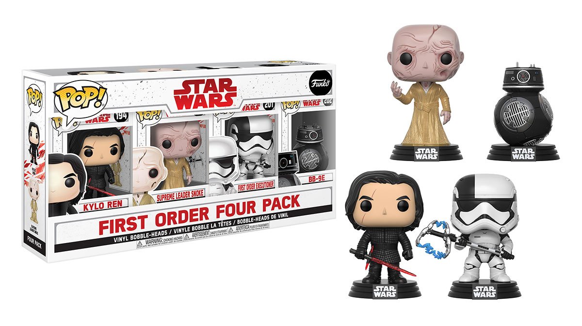 OriginalFunko's tweet image. RT &amp;amp; follow @OriginalFunko for your chance to WIN a @Costco Exclusive #TheLastJedi 4-pack! #StarWars