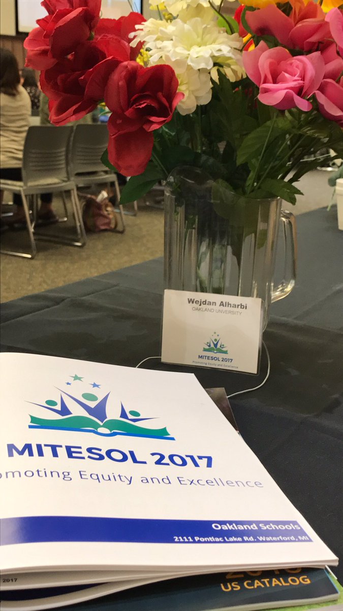 alharbiwejdana's tweet photo. #MITESOL2017 @mitesol #KSAedex
A session about Promoting Equity and excellence" تعزيز الإنصاف في التعليم والتميز
@mualosaimi @MSAlmoqbel https://t.co/Ngx2RYmgtK