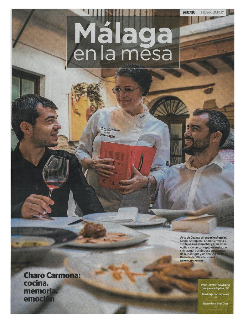 Hoy, sábado 21, en las páginas de <a href="/Malagaenlamesa/">Málaga en la Mesa</a> , Esperanza Peláez visita nuestra casa.