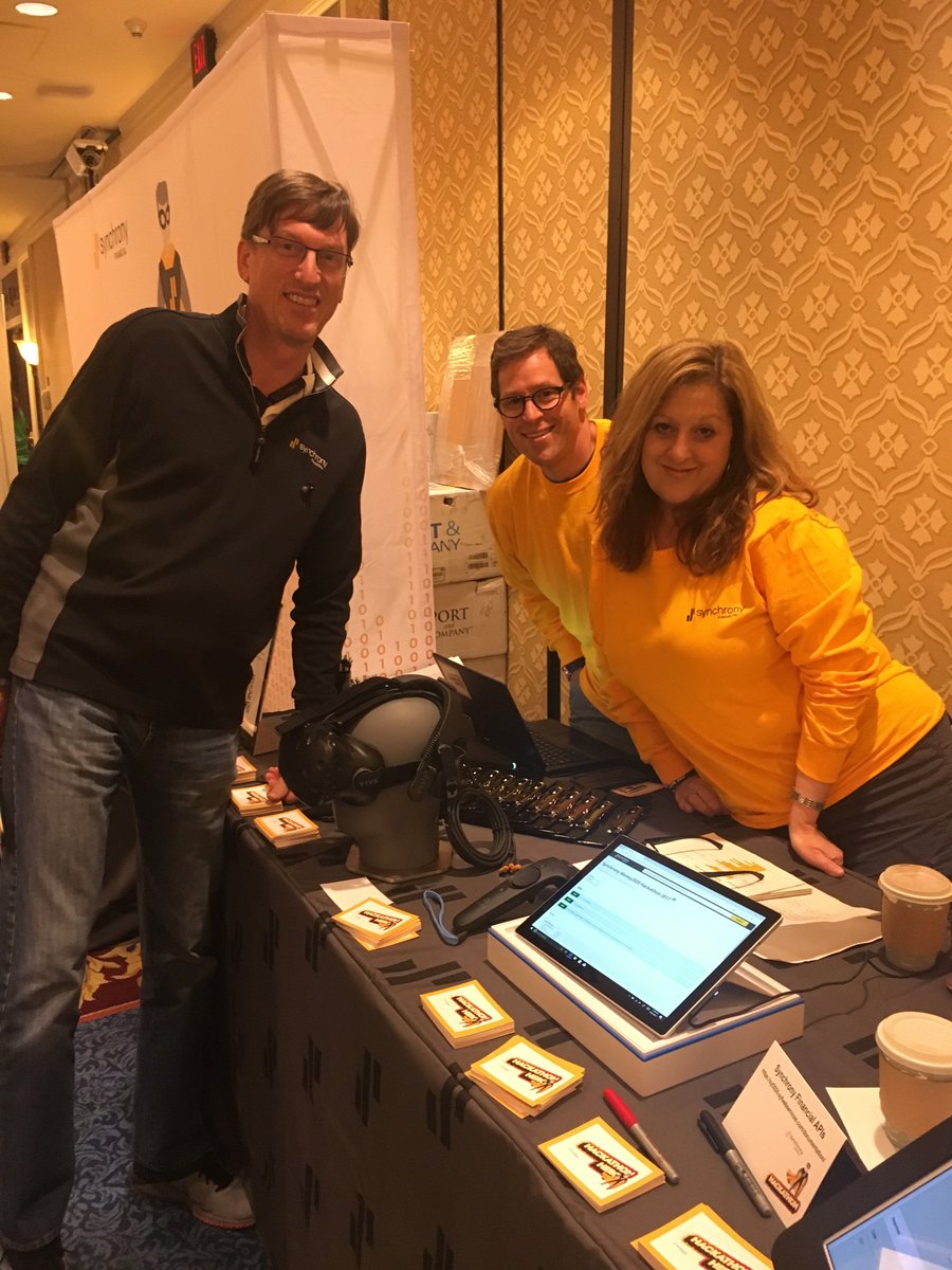 SYFCareers's tweet photo. Our CTO @simpsong00 and #TeamSYF getting people to learn more about our APIs. Come by and meet the team at #Money2020 Hackathon! #fintech https://t.co/fqsElGcvRp