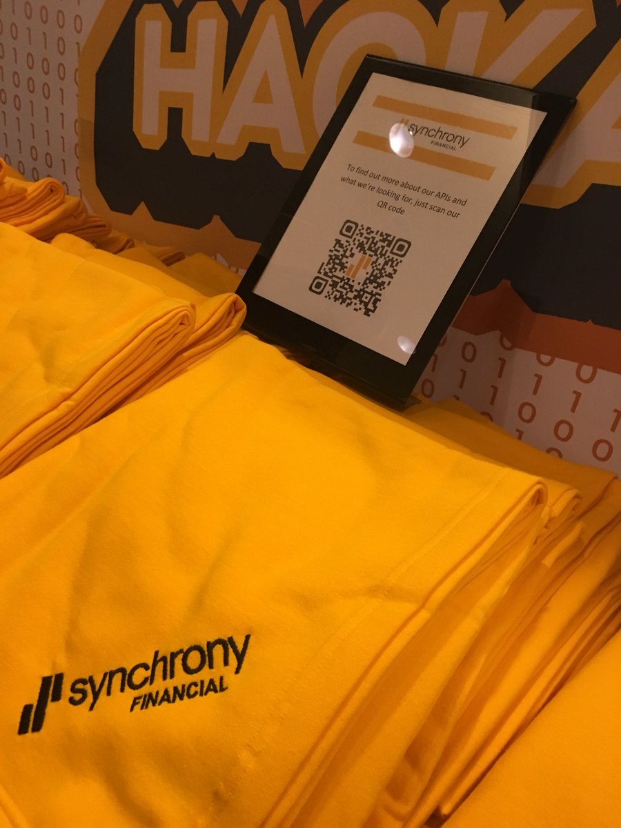 SYFCareers's tweet photo. Our CTO @simpsong00 and #TeamSYF getting people to learn more about our APIs. Come by and meet the team at #Money2020 Hackathon! #fintech https://t.co/fqsElGcvRp