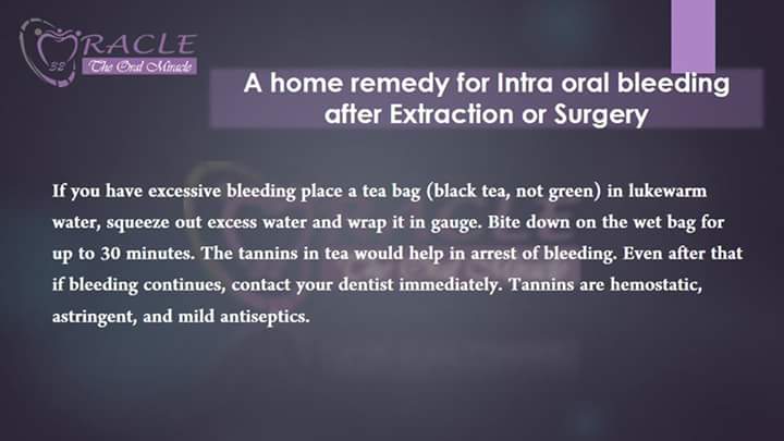 orac32's tweet photo. #homeremedy for bleeding after #surgery or #extraction #tea #blacktea #dentistry https://t.co/vTTKmzHSYm