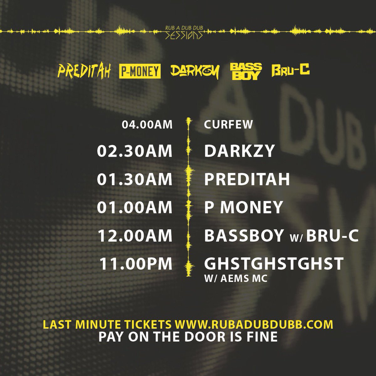 RubaDubDubNcl's tweet photo. #BirthdaySetTimes 
11 @GHSTGHSTGHST w/ @AemsMC
12 @Bass8oy @IAMBRU_UK 
1 @pmoney 
1.30 @Preditah 
2.30 @Darkzyuk 
Pay on the door cool👌🏾 https://t.co/wnrkv058tS