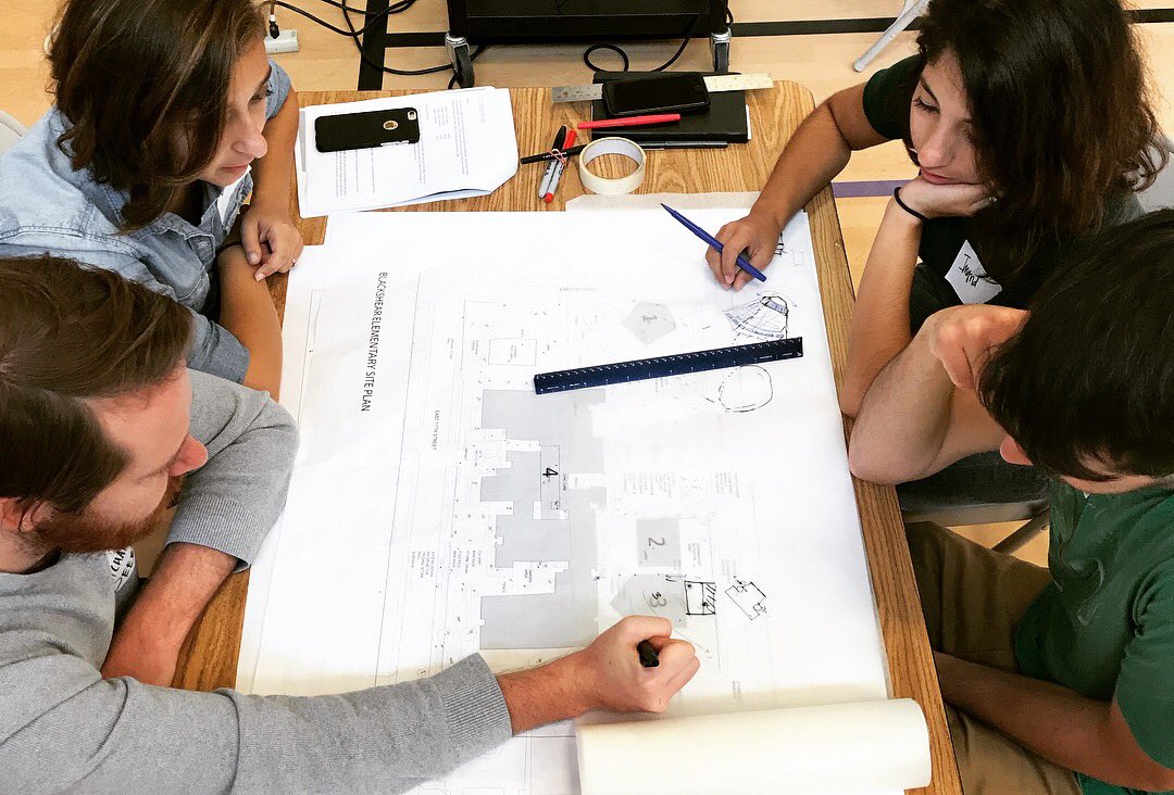 The Blackshear Schoolyard Stage Design Charrette is here! <a href="/aiaaustin/">AIA Austin</a> 
#designcharrette #designvoice #AISDproud