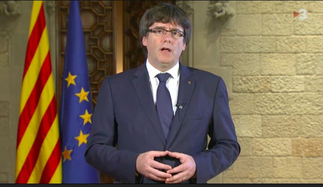 dianacoromines's tweet image. President #Catalonia @KRLS: "What Catalans decided at the polls has been suspended by Spanish govt. in back offices" #ShameOnSpain