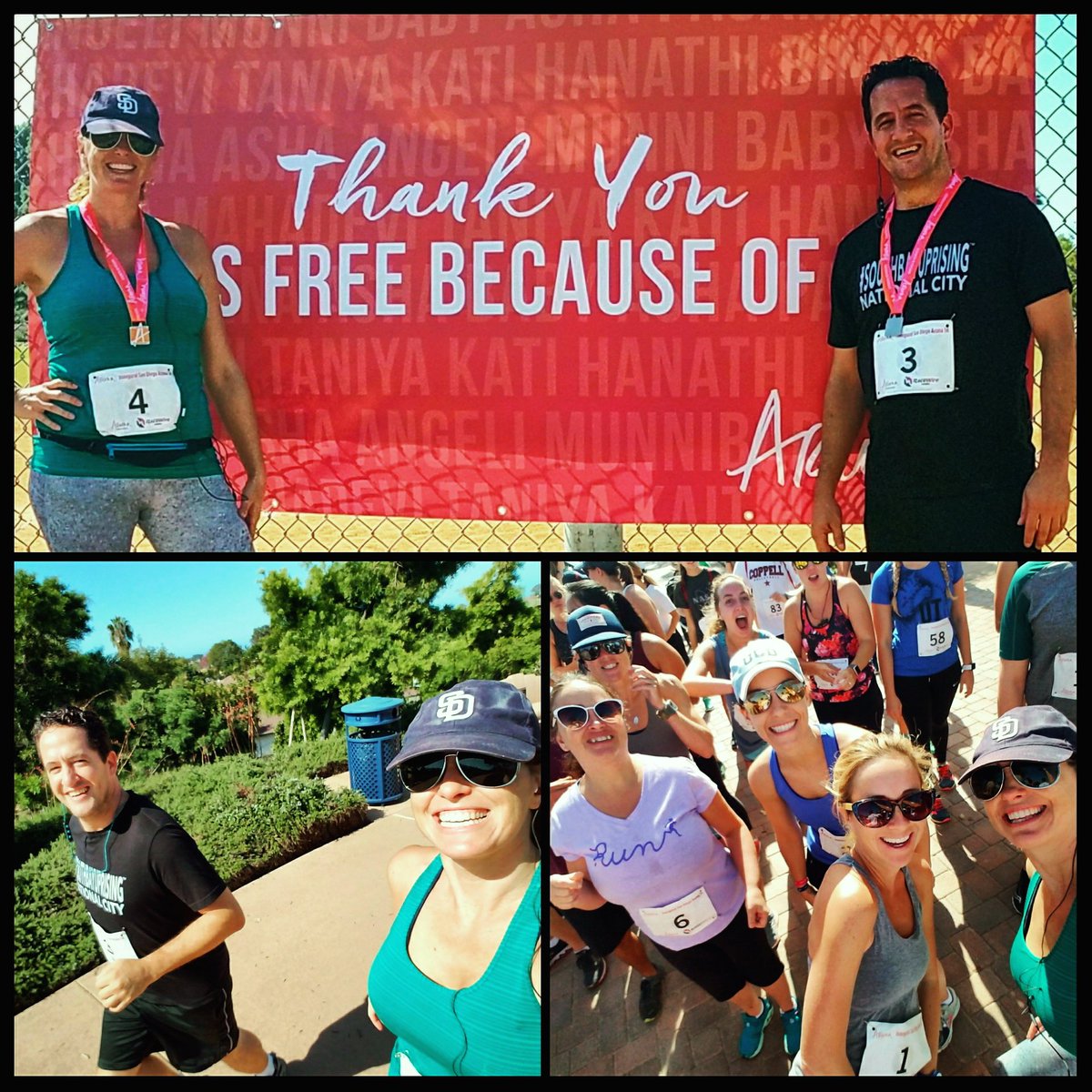 earthysara's tweet photo. First SD @ArunaProject 5k! Phenomenal cause bringing &amp; sustaining freedom to sexually enslaved women in South Asia. #strengththroughfreedom https://t.co/NmQxNfuPIc