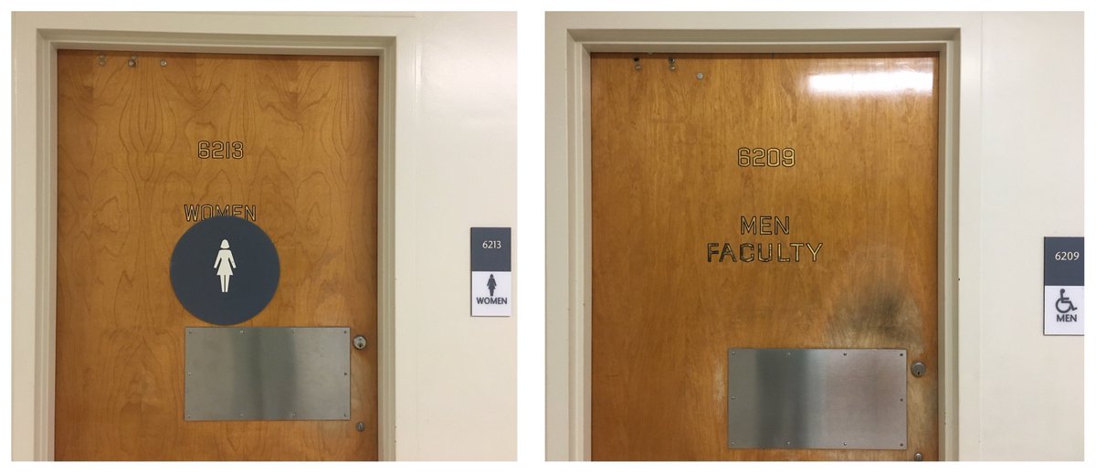 Lior Pachter On Twitter Men And Women S Bathrooms 6th Floor