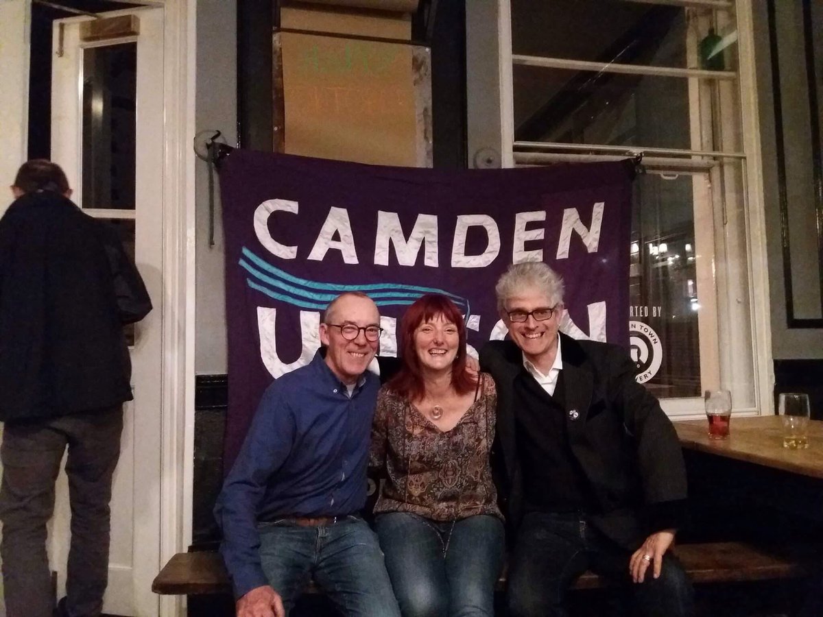 .<a href="/LGSMpride/">LGSM</a> Lovely to meet Mike last night at <a href="/CamdenUnison/">Camden Unison</a> George's retirement party. Talked about Wales, mining communities &amp; @TAs_Durham