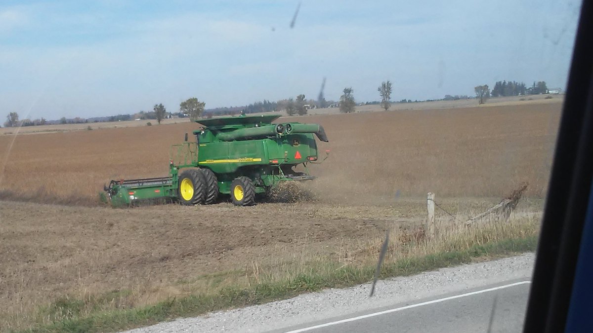 ChadBroughton1's tweet photo. Helping with the bean harvest. Close as I'm going to get to runnin' Papa's toy
#soninlaw
#wagonboy
#headerjockey
#alwaysenjoyable https://t.co/1mrZ5Cuz69