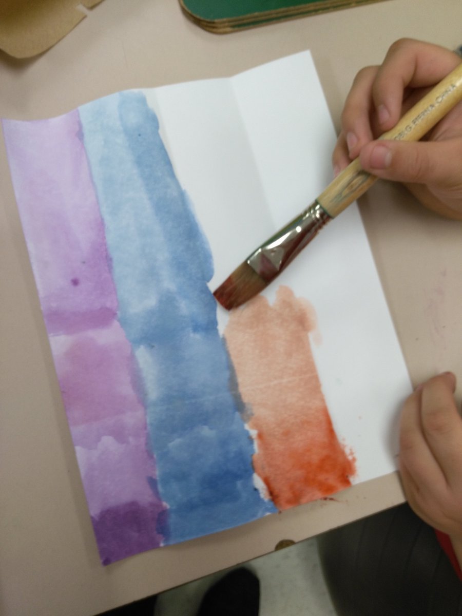 Exploring value  of colours by tinting and shading.