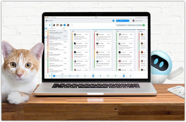 genbeta's tweet photo. Flow-e convierte Gmail y Outlook en un tablero visual de tareas al estilo Trello https://t.co/lm3Ou0sgrT https://t.co/trg37C5SQh