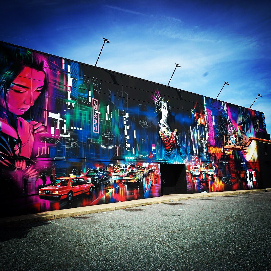 Marty Kotis On Twitter Streetart We Re Doing In Midtown Greensboro With Dankitchener At Redcinemas<script async src=