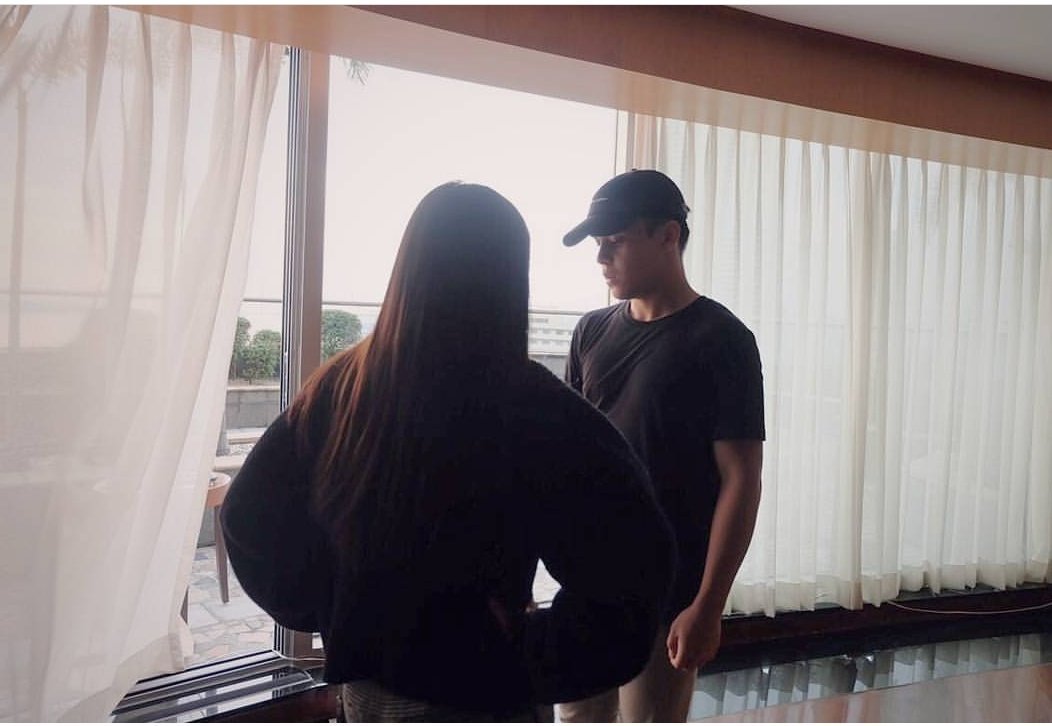 GabbiLicious18's tweet photo. Working the music video from @_gabbigarcia With @TheKhalilRamos https://t.co/7GdU6tVaPf
