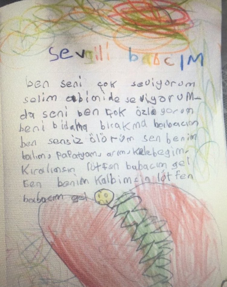 caapulcukiz's tweet photo. Cezaevindeki bir çocuğun babasına yazdığı mektup karşısında taş bile parçalanır
ama bazılarının kalbi taştan bile sert. Ey vicdan neredesin? https://t.co/O9APtuR47c