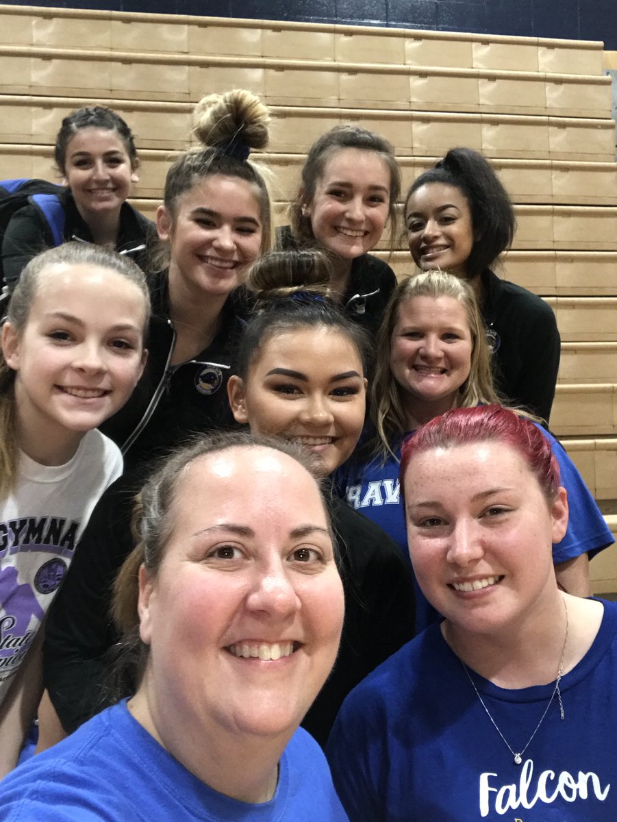 kramshawos's tweet photo. Unbelievably joyous season. These girls are the best. Love them so much. #team #falconfamily #lastmeet #watchoutforusnextyear @osgymnastics_ https://t.co/1XyWeTFvDe