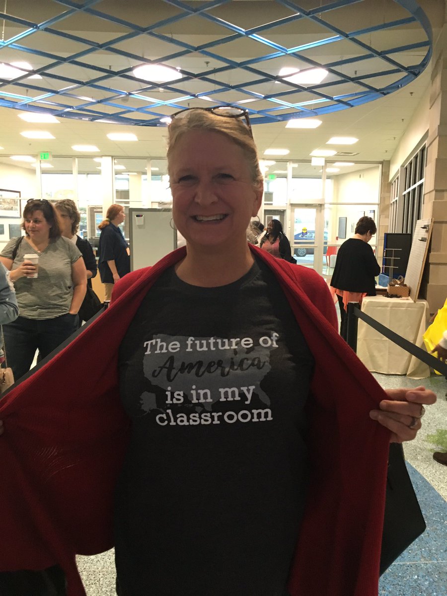 EMercedLearning's tweet photo. You know it's going to be a good #RTBac when an attendee checks in with this awesome shirt on! #ECE https://t.co/gJSnjSaTxf