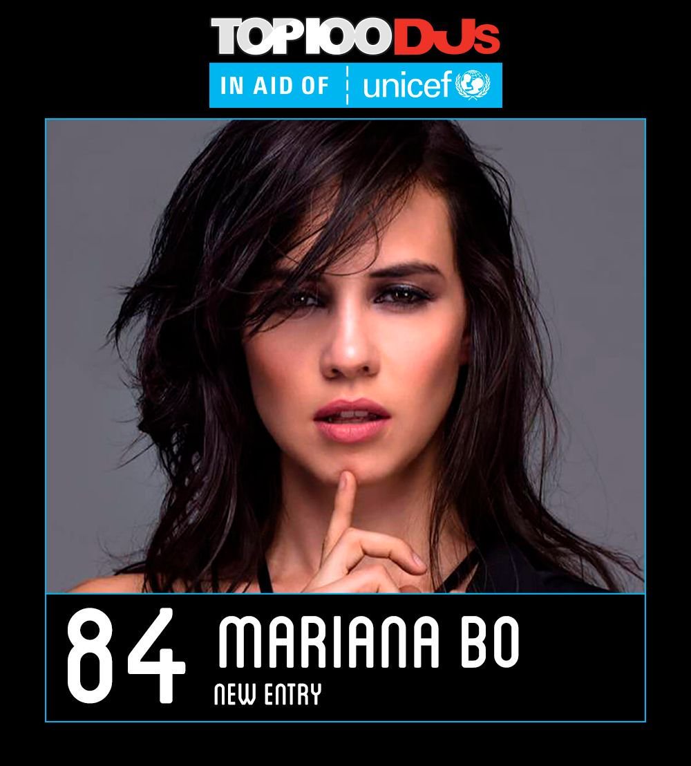 DJmag's tweet photo. 💯New entry @MarianaBoMx is in at No. 84 #Top100DJs @Unicef_UK 💯 https://t.co/6T5Apdv16d
