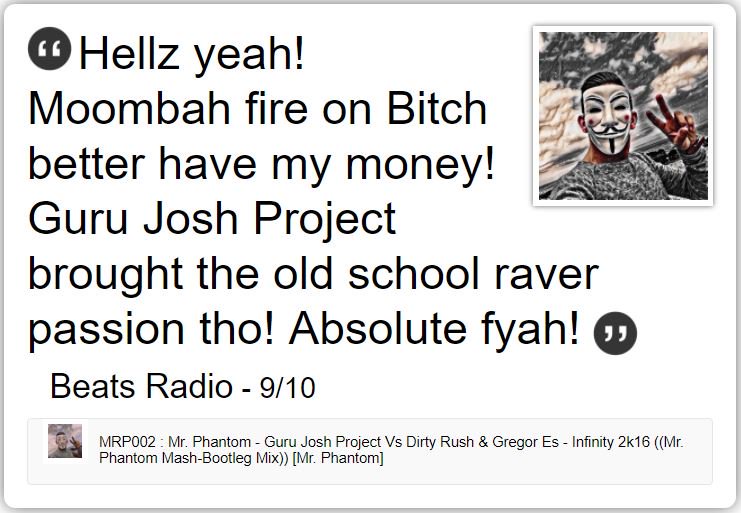 phantom__music_'s tweet photo. Thank You @B4BeatsTracks  for your review, and support! #beatsradio #support #gurujosh https://t.co/LMZX8QA7th