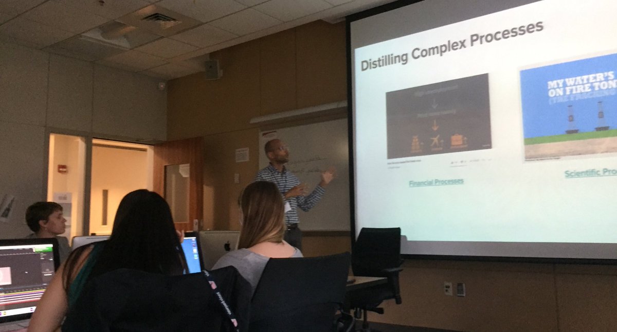 tossey's tweet photo. Enjoying a crash course in #motionGraphics from @kvasudevan at #JIConf this afternoon ๐ฅ A good intro to #AfterEffects & #visualjournalism ๐ https://t.co/ycSSTxXeNc
