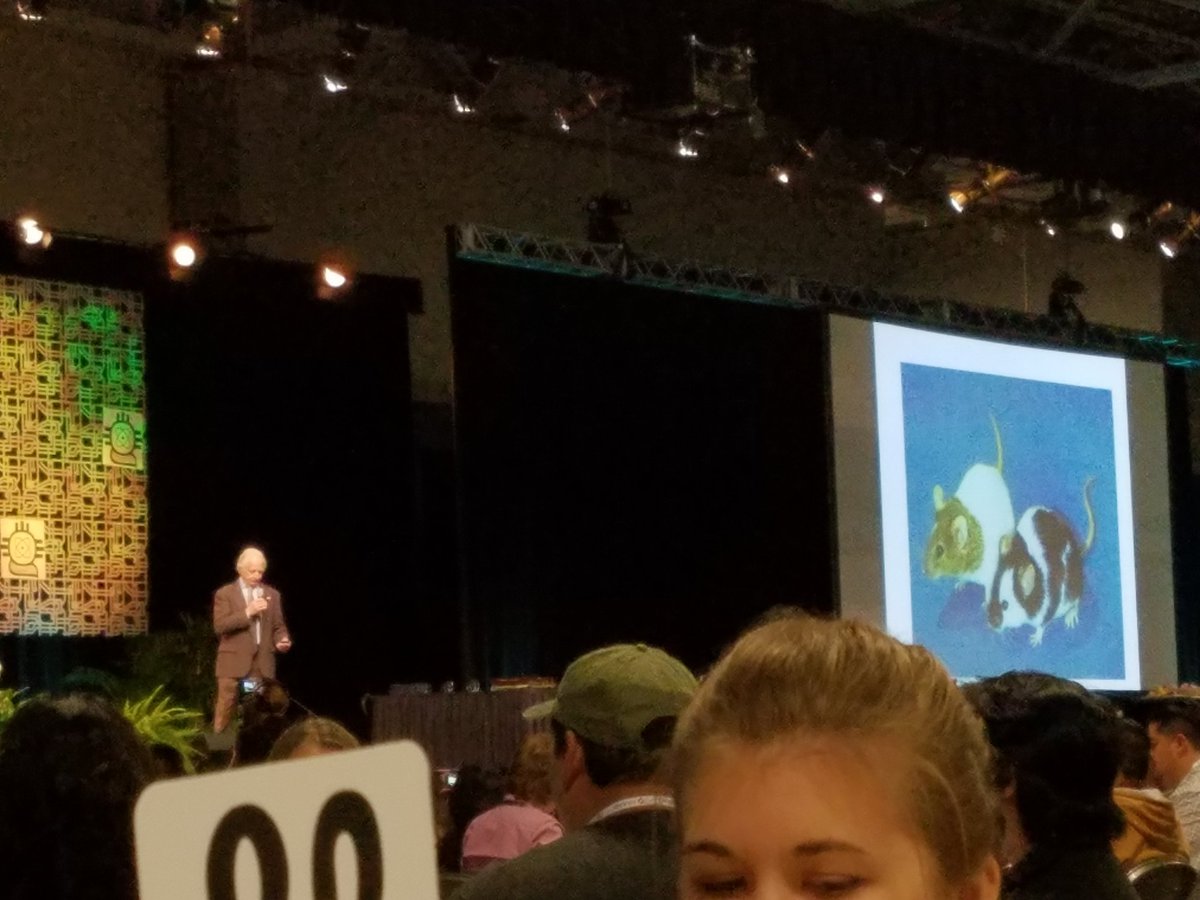 traciedelgado's tweet photo. Dr. Mario Capecchi gives the final keynote talk at the #SACNAS2017 national conference #NobelLaureate #KnockOutMice https://t.co/ygPkvW6ffg