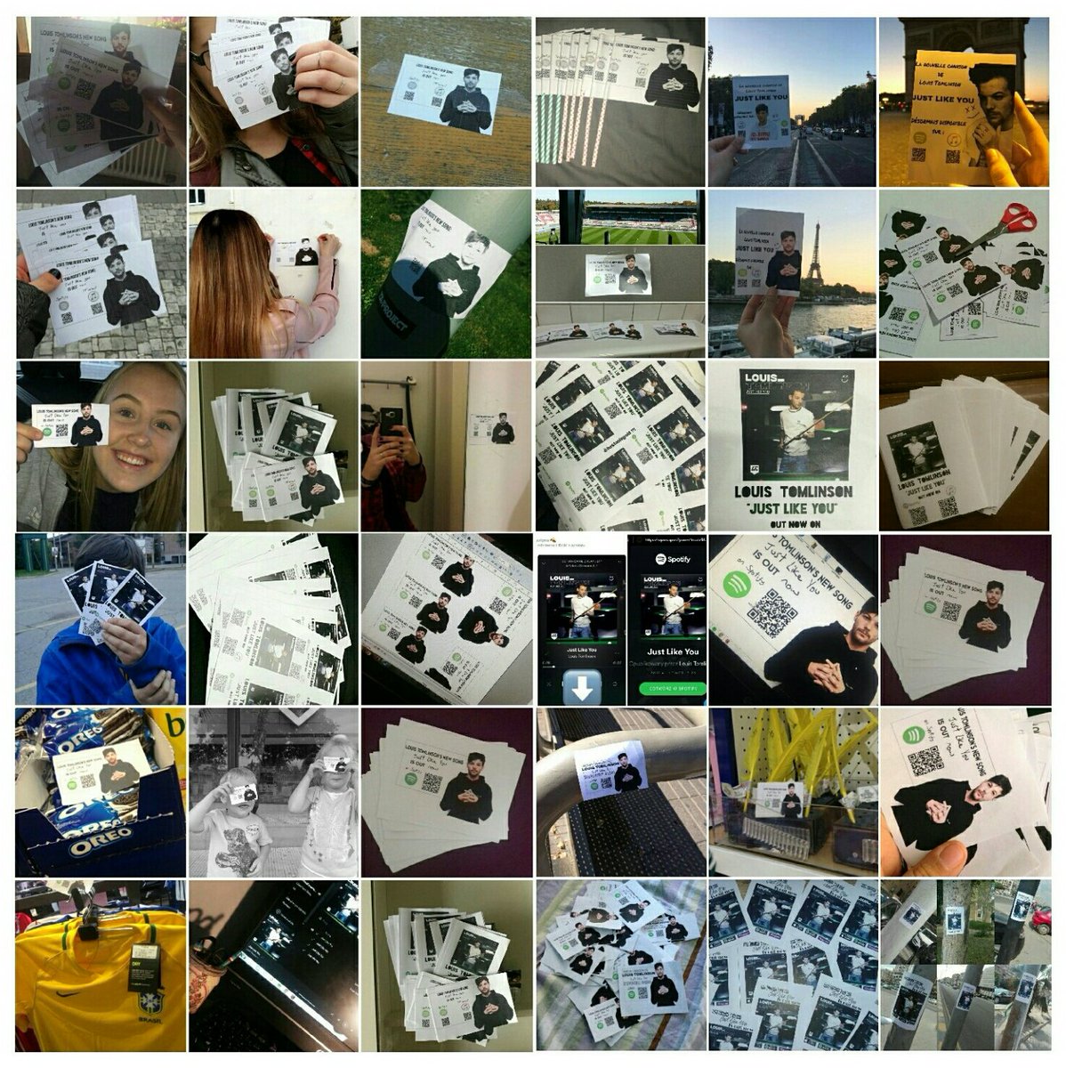 LouisPromoSquad's tweet photo. More than 300 fans took part in the #ProjectJustLikeYou and promoted the song all around the world🔥this is amazing guys! The teamwork between a legend and his legends makes legendary things happen ❤ https://t.co/nIwqGi0pWM