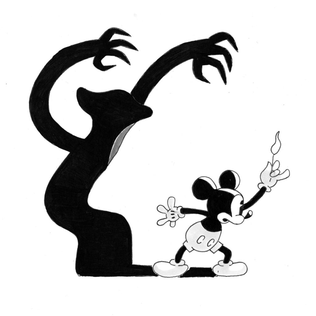 Get in the spooky spirit. 🎃 (✒️: Disney designer Phillip Elkins | 📷: @ohmydisney | #Inktober)