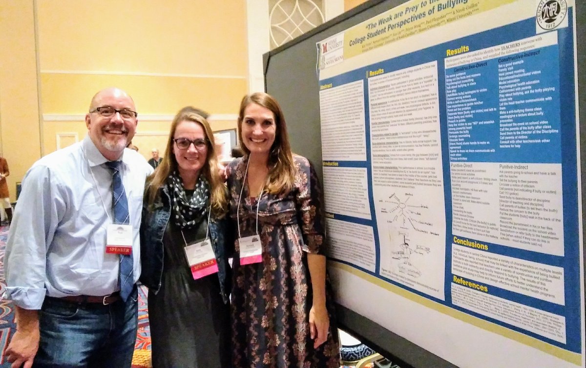 UofSC_CHQ's tweet photo. "The Weak are Prey to the Strong"... Presenting our work on Chinese student perspectives of bullying at #csmh2017 https://t.co/a33Xs5dLIc