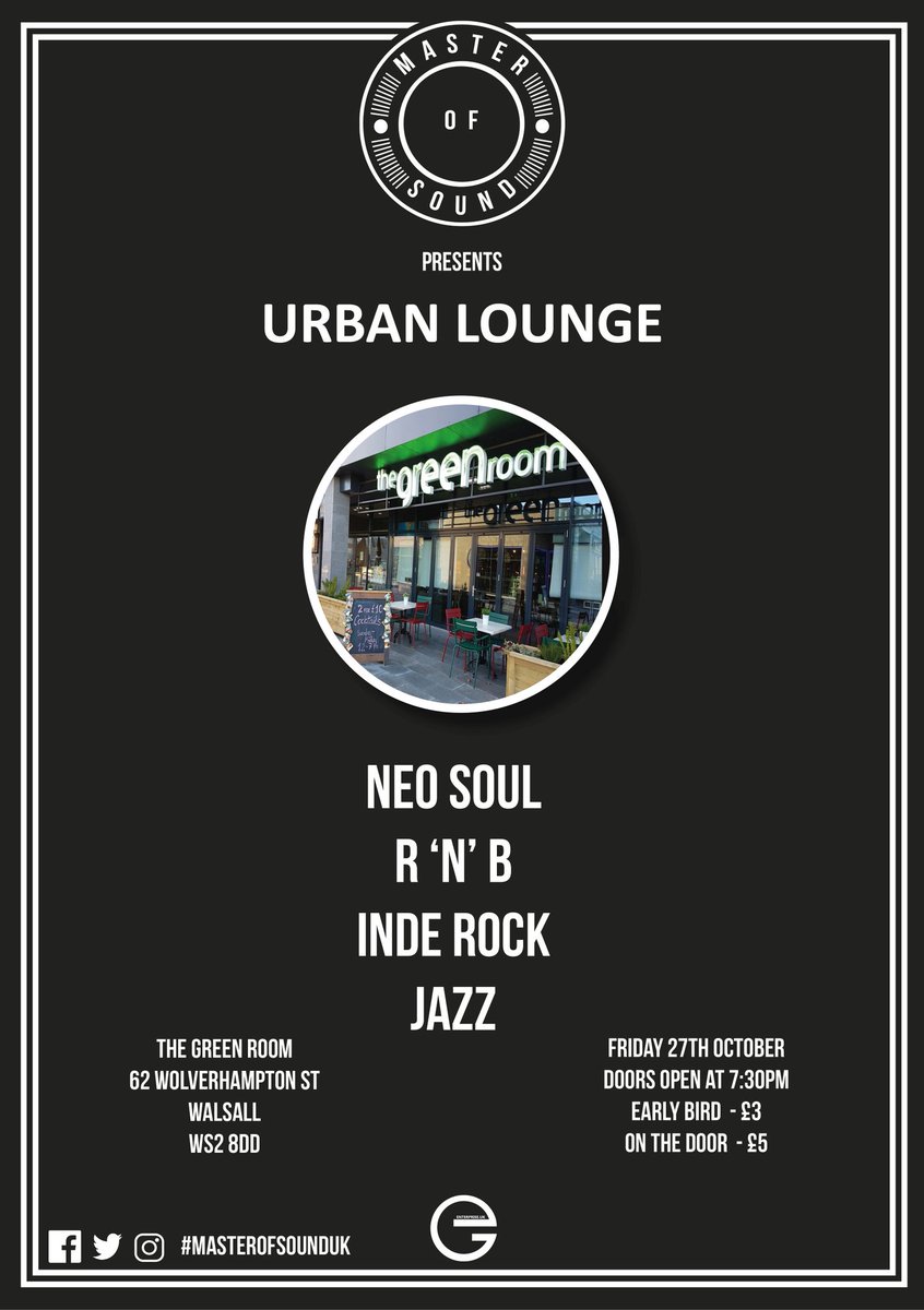 MasterofSoundUK's tweet photo. @BBCR1 @NewStyleRadio @walsallfestival  @ Tehillah Henry will be performing at Urban Lounge next week Friday 27th, The Green Room Walsall https://t.co/kZa3BMRJ6D