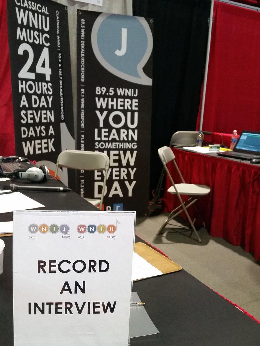 WNIJNews's tweet photo. Stop by &amp; see us at #STEMFEST2017 at the #NIU Convocation Center! We're here till 5. @NIUlive #STEM #STEAM https://t.co/D3OQ0tMQ0l