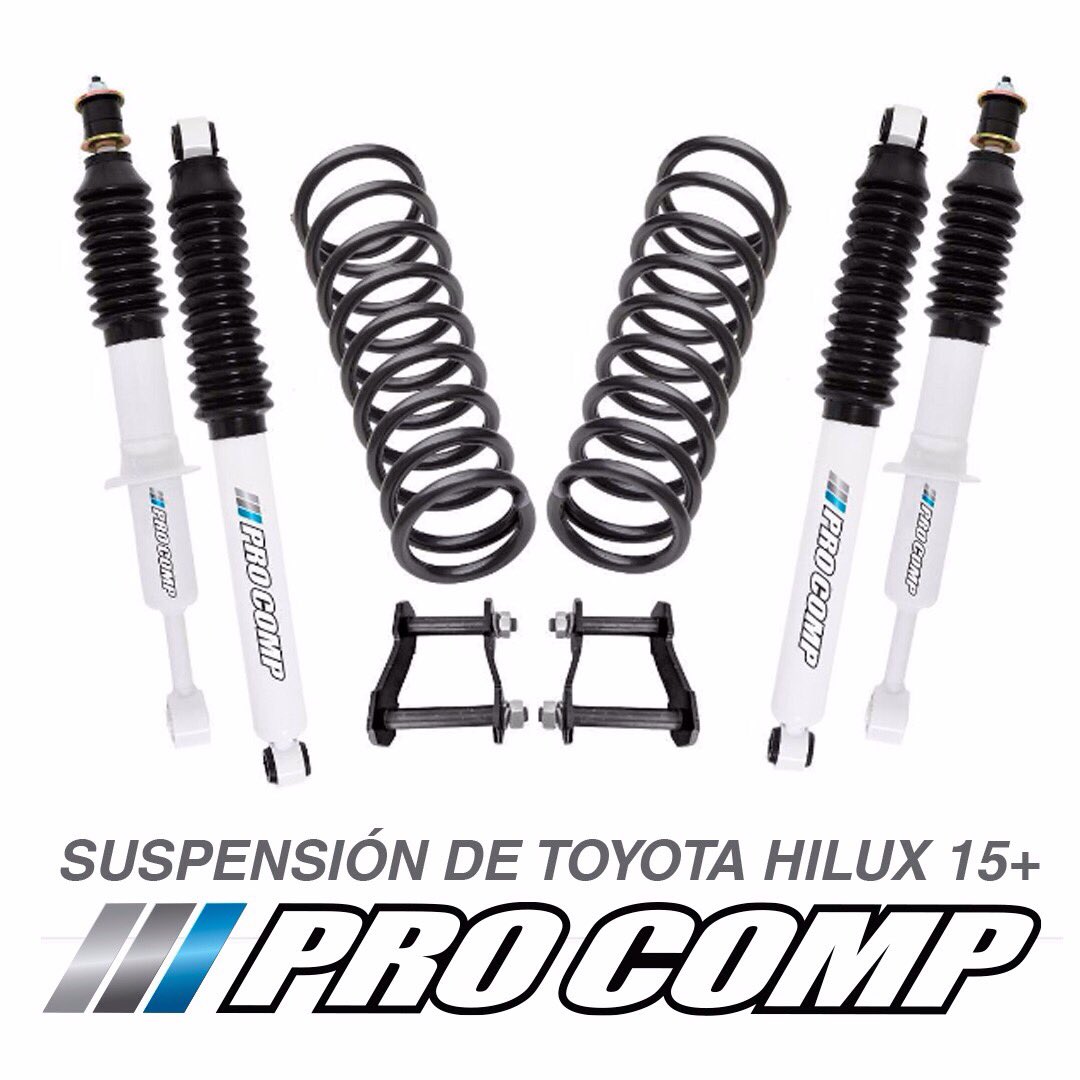 RUTAS_4WD's tweet photo. Nueva suspensión para Toyota Hilux 2015+ Diseñada para que tu camioneta se vea alta y lista para la accion. @ProcompVe
https://t.co/t2juLOccUD