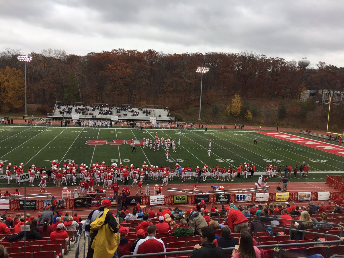 wctribTom's tweet photo. College football final: St. John's 41, Gustavus 17 @SCTimesScores #MIACFB https://t.co/2lGq8uPZ9k