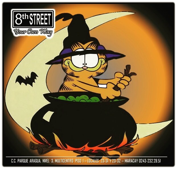 8th_Street's tweet photo. El Haloween otra manera de disfrutar tus fiestas y disfrazarse #garfield #haloween #franelas #superheroes #tshirt  #comics  @ccparquearagua https://t.co/YLBbMkwKId