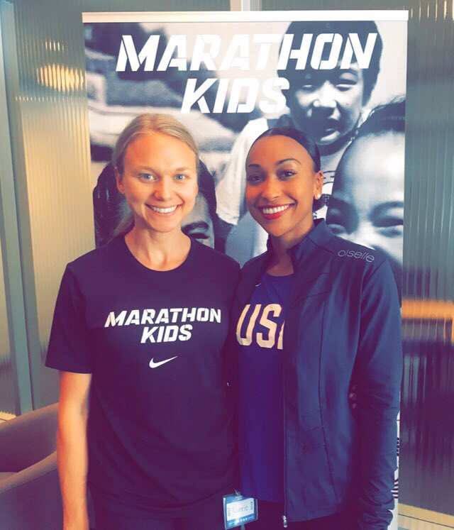 Ms_KChambers11's tweet photo. Big Thank you to @MarathonKids &amp; @Ath4Hope for a great Saturday So glad I got to work with teachers &amp; coaches who inspire our kids daily! https://t.co/s5FEdeXPh7