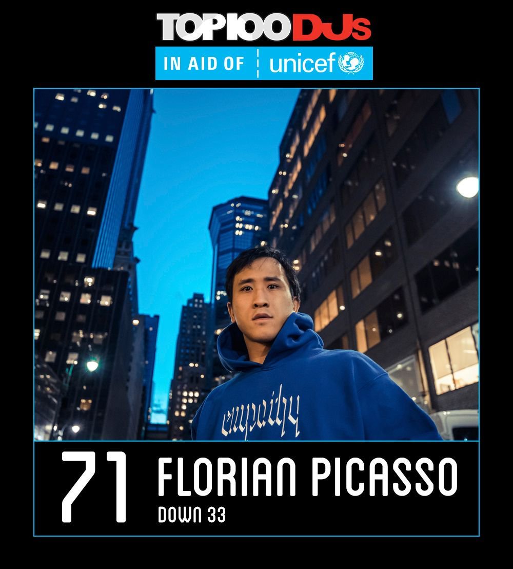 DJmag's tweet image. 💯 At No.71, make some noise for @florianpicasso #Top100DJs @Unicef_UK 💯