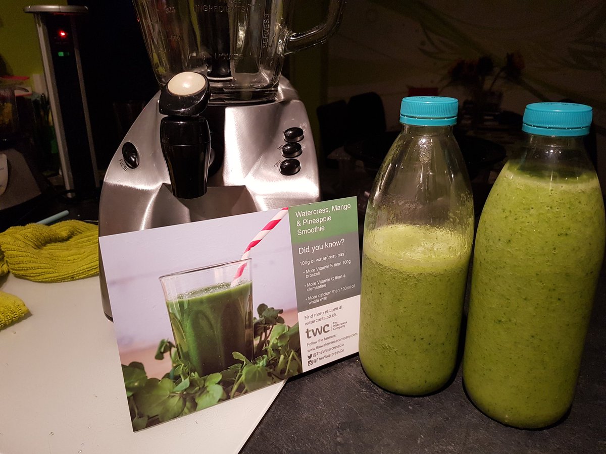 ray_henshaw's tweet photo. @TheWatercressCo I'mloving my smoothie, part of my daily diet now... https://t.co/dZw7vuf08H