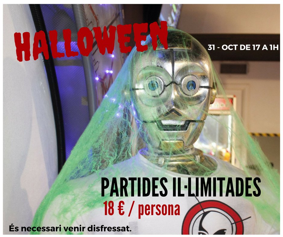 LaserAlienZone's tweet photo. Consulta les condicions a: https://t.co/h4UYnlDlpx
#lasertag #alienzone #halloween https://t.co/050pM04lcc