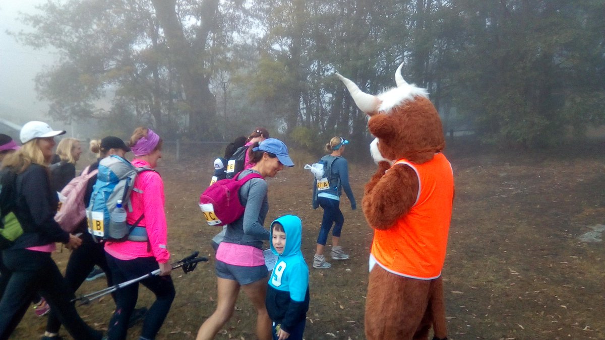 SpringTrek's tweet image. Look who came to #springtreksyd! Zak the Yak getting #activeforeduction and cheering on our fantastic trekkers!
