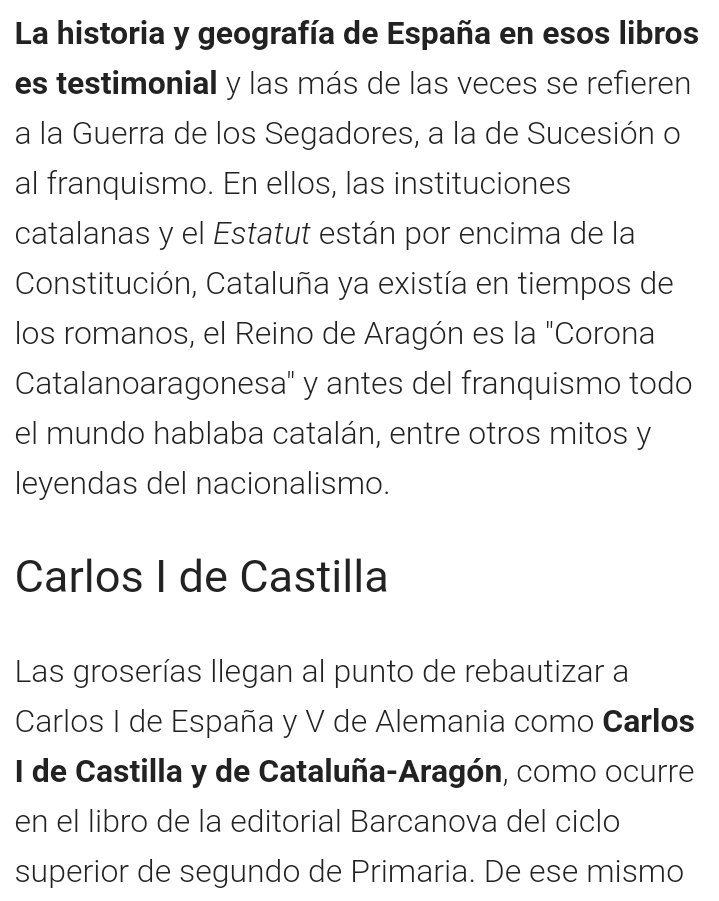 Raulmu1996's tweet photo. @MayoralRafa cómo te atreves a hablar de libertad de cátedra en Cataluña, si están enseñando mentiras a los estudiantes de Primaria y ESO. https://t.co/CCtKtX2oNz