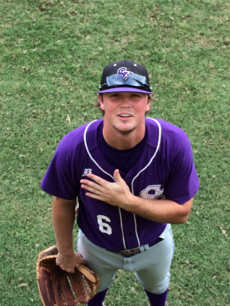 JuliaJwall's tweet photo. Springhill Baseball Purple and White Day.#badgerbaseball #6rocks https://t.co/nXWdZq7Dof