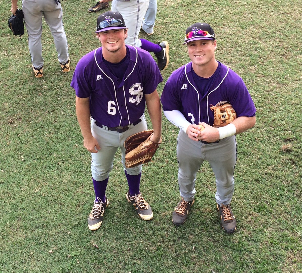JuliaJwall's tweet photo. Springhill Baseball Purple and White Day.#badgerbaseball #6rocks https://t.co/nXWdZq7Dof