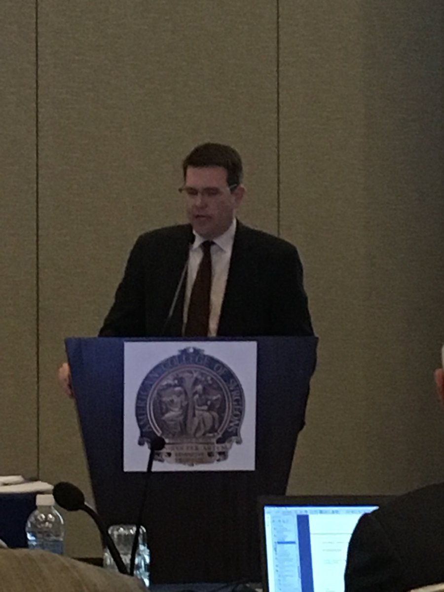SWexner's tweet photo. @JoshBroghammer presents #YFAACS @AmCollSurgeons #ACSCC17 Board of Regents @RASACS @JAmCollSurg @CoC_ACS @ACSTrauma @pturnermd  @SoFloACS https://t.co/sNDI8z5lvQ