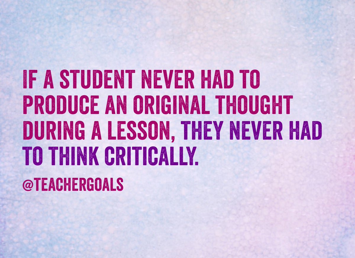 Students must not sit there and passively consume information for the whole lesson. They will forget most of it--guaranteed.