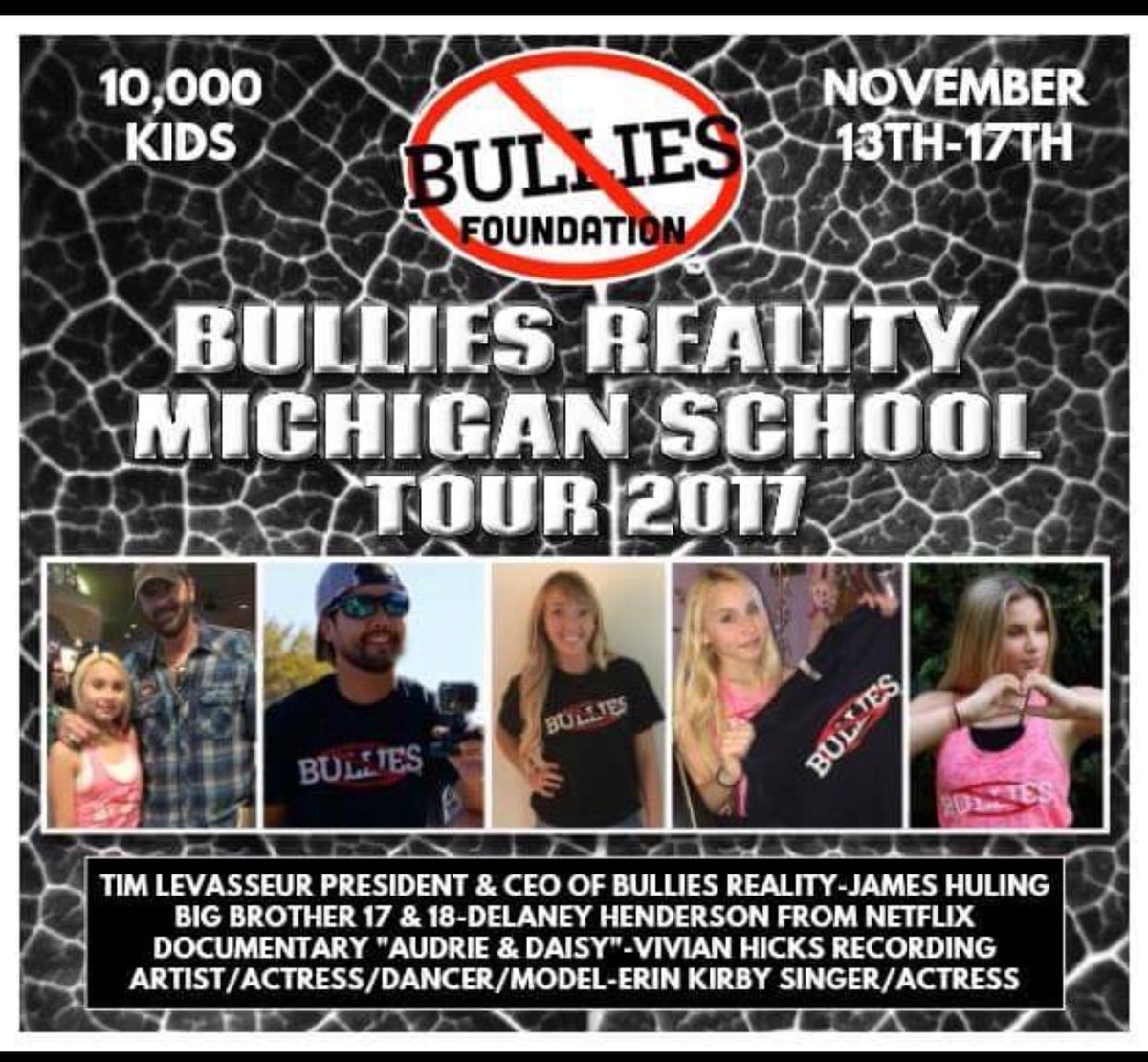 BulliesReality's tweet photo. Checklist complete โ๏ธ#MichiganTour is ready to go. Also welcoming Delaney Henderson ๐๐ผfrom the Netflix documentary๐ฅ๐๐ผLet's do this! https://t.co/QjTbGBnEGu