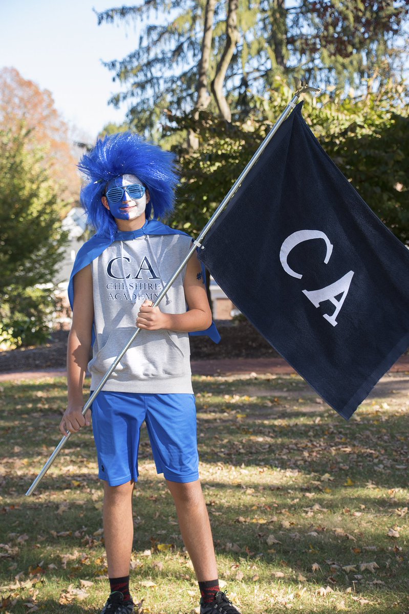 CheshireAcademy's tweet photo. Nathan Biller ‘20 showed off his #CAspirit for Spirit Week 🐾 https://t.co/fhLB8t7cvB