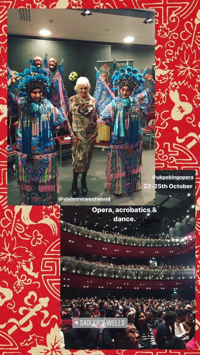 Tonight celebrating the launch of <a href="/UKPekingOpera/">Peking Opera UK</a> to London. 22-25th <a href="/Sadlers_Wells/">Sadler's Wells</a> theatre. Chinese opera, acrobatics, arts &amp; costumes